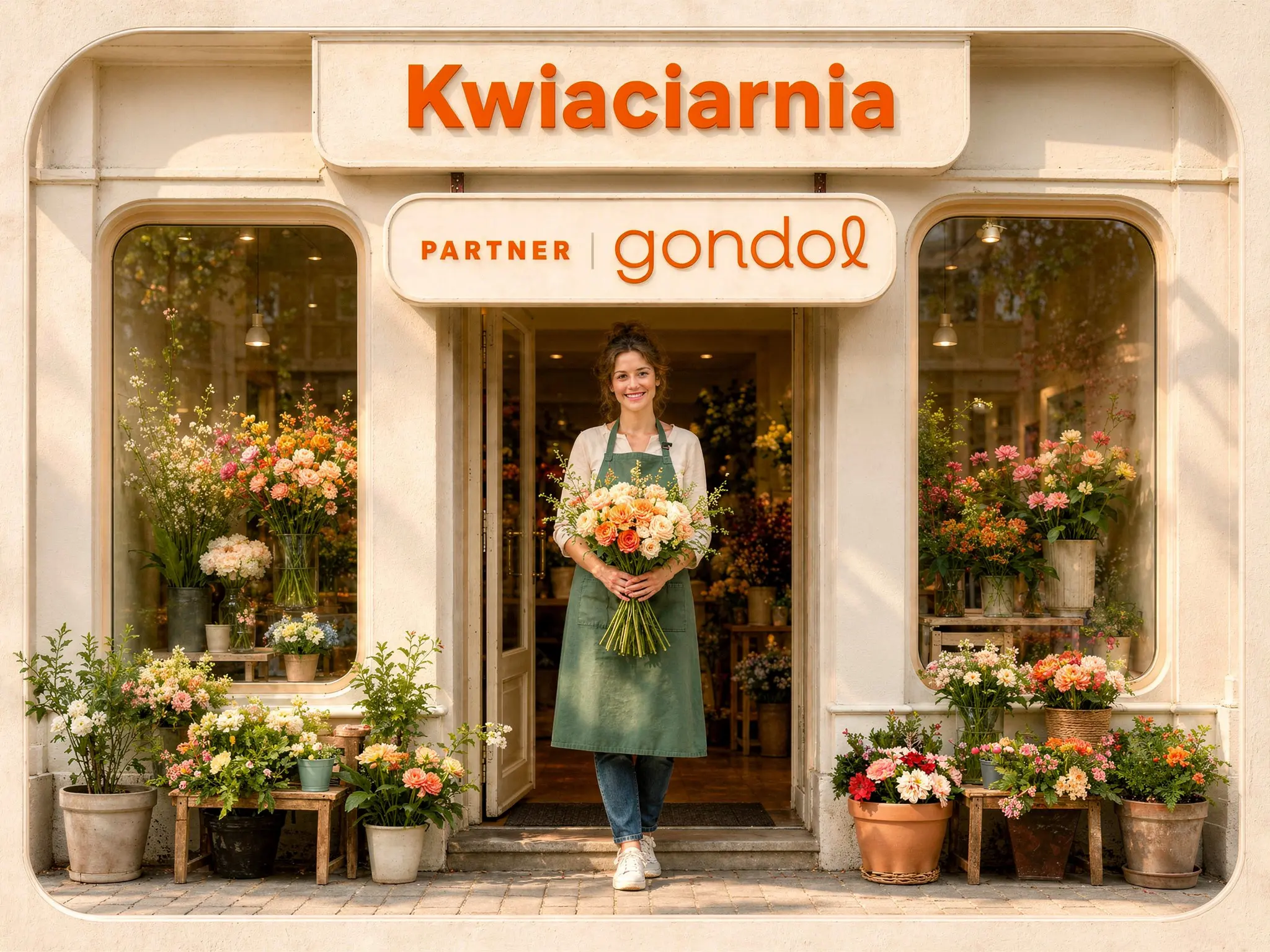 Witryna kwiaciarni partnerskiej Gondol w Poznaniu